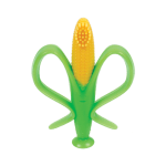 Прорізувач-щітка для зубів силіконова Кукуруза, Dk02