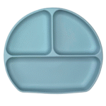 Дитяча силіконова секційна тарілка на присосці (120+120+260=500мл), 965-2